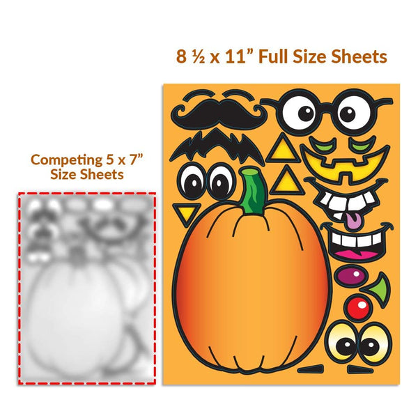 Create A Pumpkin Stickers Pack of 15