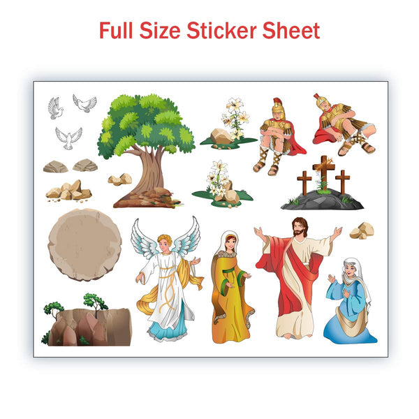 Resurrection Stickers - 12 Sets - Easter Crafts for Kids